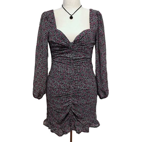 Floret Studios NWT Floral Mini Dress Women L - Picture 1 of 12